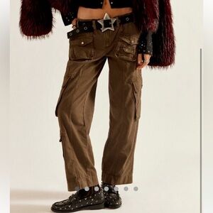 Free People Tahiti Cargo Pants in Teak